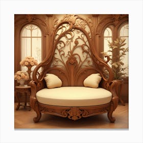 Victorian Bedroom 1 Canvas Print