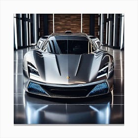 Futuristic Sports Car 34 Canvas Print