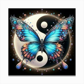 Yin Yang Butterfly 7 Canvas Print