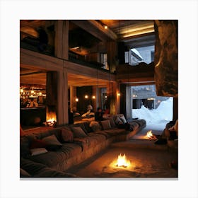 Swiss Mountain Lodge 2 Canvas Print