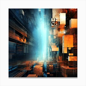 Futuristic City 1 Canvas Print