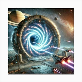 Resonance Rift Wormholes 1024x1024 Canvas Print