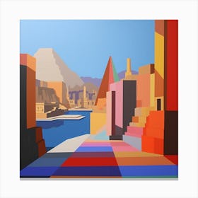 Abstract Travel Collection Cairo Egypt 3 Canvas Print