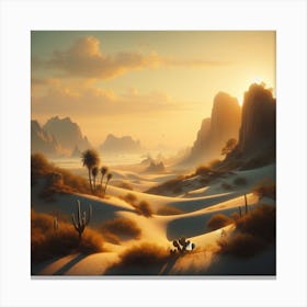 Desert Landscape Canvas Print