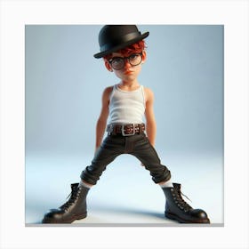 Boy In A Hat Canvas Print