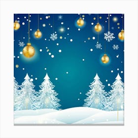 Season Background Holiday Merry Ornament Text New Year Decorating Eve Happy Design Card (14) Canvas Print