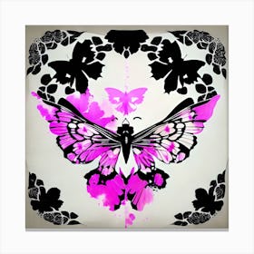 Pink Butterfly Canvas Print