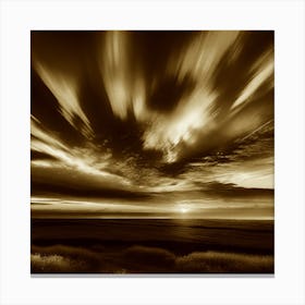 Sunset Over The Prairie 5 Canvas Print