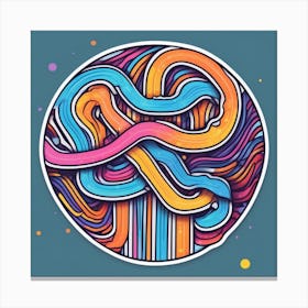 Psychedelic Swirl Canvas Print