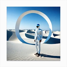 Man In A White Suit 1 Canvas Print