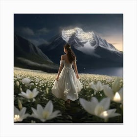 LILY ANGEL Canvas Print