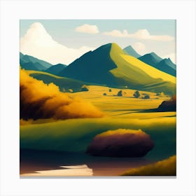 Landscape Painting 2 Canvas Print