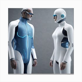 Futuristic Couple 10 Canvas Print