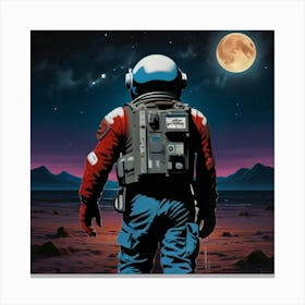 Astronaut In Space Canvas Print