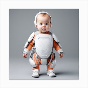 Baby In Space Suit 1 Canvas Print
