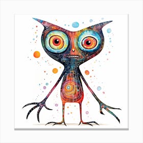 Owl psychedelic Canvas Print