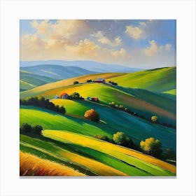 Landscape By Person 1 Canvas Print