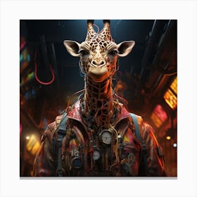 Tourist Giraffe Canvas Print