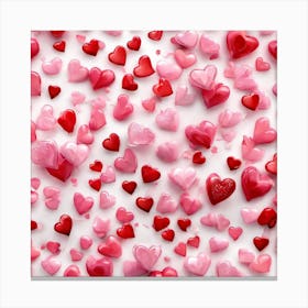 valentine's day Heart  Pattern Canvas Print