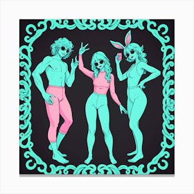 Three Sexy Women Canvas Print