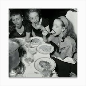 The Spaghetti Eaters Canvas Print