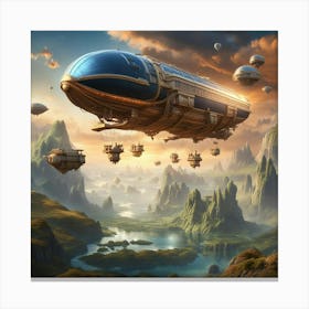 Spaceship 4 Canvas Print