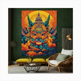 Buddhist Demon 1 Canvas Print