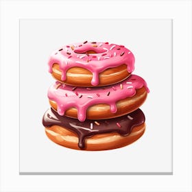 Donuts 3 Canvas Print