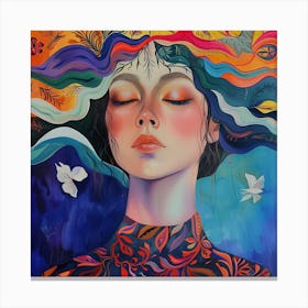 Dreaming Woman Canvas Print