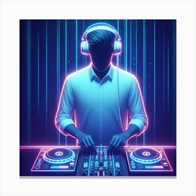 Dj Dj Canvas Print