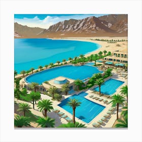 Aegean Sea Resort Canvas Print