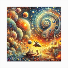 Space City Canvas Print