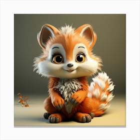 Cute Fox 93 Canvas Print
