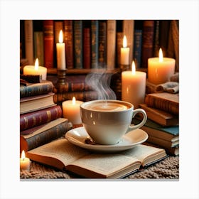 Coffee And Books 10 Canvas Print