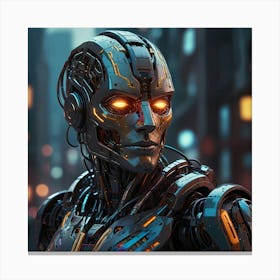 Robotic Humanoid Canvas Print