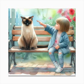 Siamese Cat Canvas Print