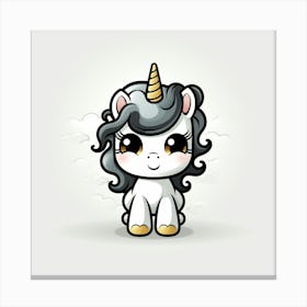 Cute Unicorn 422 Canvas Print