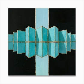 'Blue Squares' 1 Canvas Print