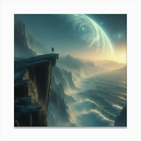 Space Landscape 5 Canvas Print