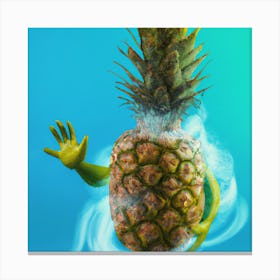 Pineapple In The Air Canvas Print