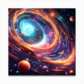 Galaxy In Space 1 Canvas Print