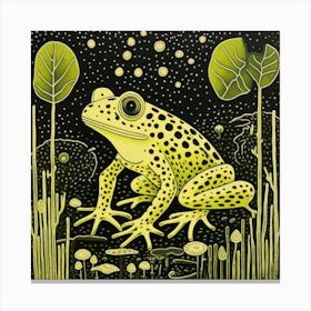 Frog Print 3 Canvas Print