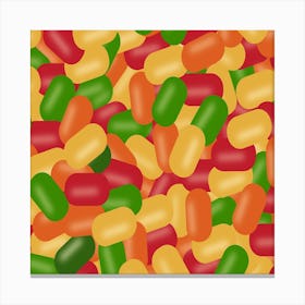 Candy Jellybeans Canvas Print