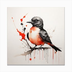 Bird On A Branch 6 Canvas Print