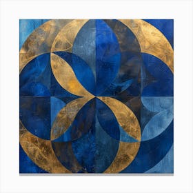 Blue And Gold Canvas Print