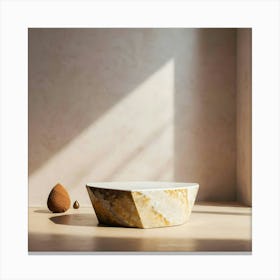 Bowl On A Table Canvas Print