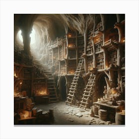 The Hermit's Library Canvas Print