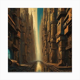 The Metaphysical Future City Pt2 Canvas Print