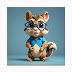 Cartoon Chipmunk Canvas Print