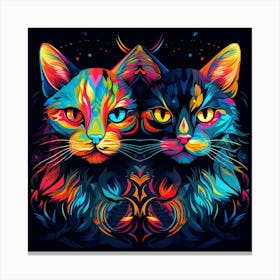 Two Cats Canvas Print